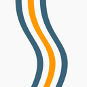 three colorful curvy lines