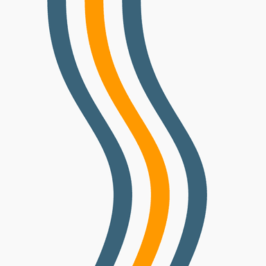 three colorful curvy lines